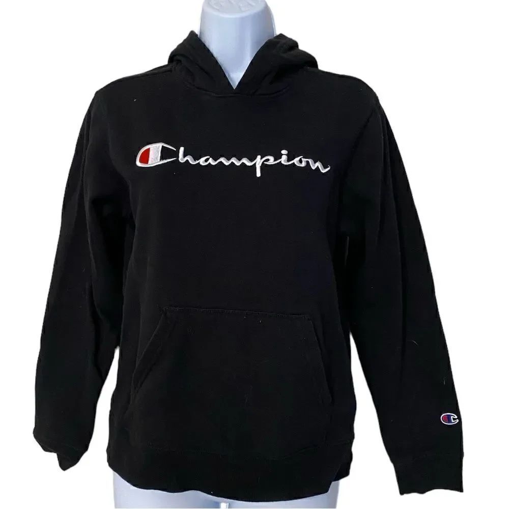 Champion Signature Logo Youth Fleece Hoodie